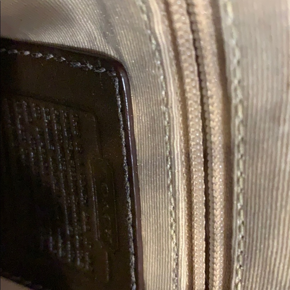 Coach bag Auth. Bronze genuine python trim hobo - Picture 6 of 9